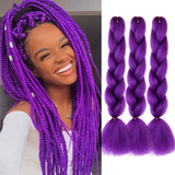 Jumbo Braids Hair Extension 24 inches 3 Pcs/Lot Synthetic YAKI Textured Braided Hairpiece For Twist Box Crochet Braiding Hair