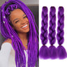 Jumbo Braids Hair Extension 24 inches 3 Pcs/Lot Synthetic YAKI Textured Braided Hairpiece For Twist Box Crochet Braiding Hair