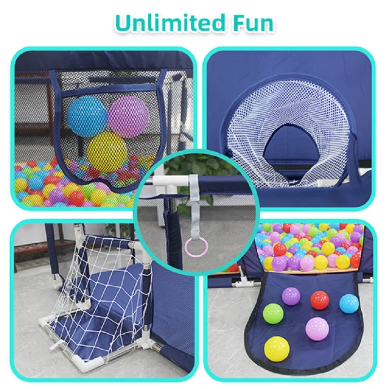 Safety Baby Playpen For Children Indoor Multiple Styles Toddler Barrier Fence Kids Playground Toys Park With Basketball Frame