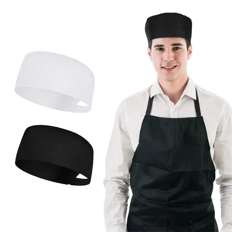 Mesh Top Thick Net Sushi Chef Cap Japanese Korean Style Cuisine Hats Catering kitchen Cook Hat Bakery Cafe Waiter Work Caps