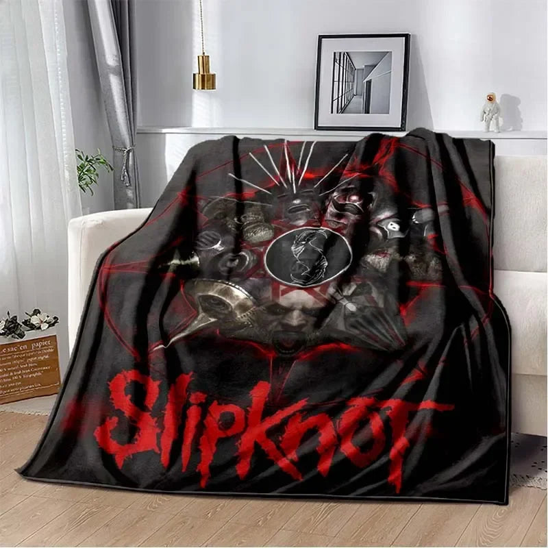 3D S-SLIPKNOT Band Printed Blanket  Fashion Soft Cozy Living room Bedroom Sofa Bed Travel Blanket Child Birthday Gift