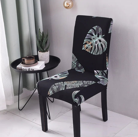 Printed Chair Cover Elastic Seat Chair Covers Removable And Washable Stretch Banquet Hotel Dining Room Arm Office Chair Cover