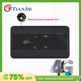 TIANJIE 4G SIM Card WiFi Router Pocket External Antenna Port CRC9 Hotspot Wireless Modem Mobile Unlocked Adapter with Battery