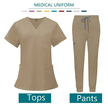 Nurse Uniform Woman Hospital Doctor Men's Medical Sweatshirt  Nursing Pants Unisex Workshop Uniforms Beauty SPA Work Clothes New