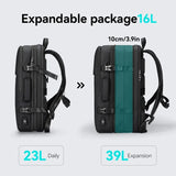 MARK RYDEN Large Travel Backpack Men Multi-functional 39L Expandable Airline Approved 17.3inch Laptop Backpack Ykk Zipper