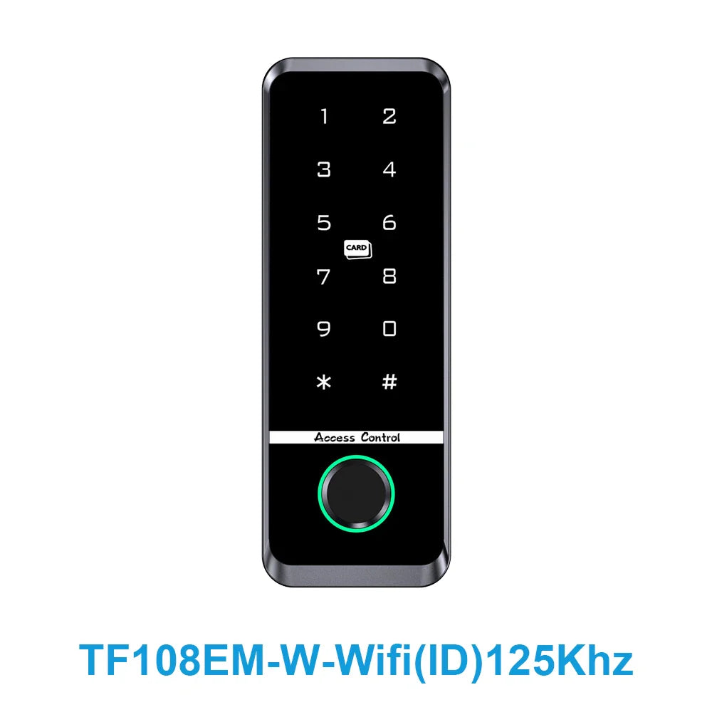 WIFI TUYA App Biometric Fingerprint Access Controller Keypad IP66 Waterproof RFID IC Card Standalone Door Access Control System