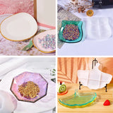 Petal Plate Dish Casting Silicone Mould Crystal Epoxy Resin Mold  DIY Crafts Jewelry Decorations Making Tools