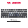 Full Keycaps US UK Spain French Korean For Macbook Pro Retina 13" A1706 15" A1707 Keyboard Keys Replacement key cap 2016 2017