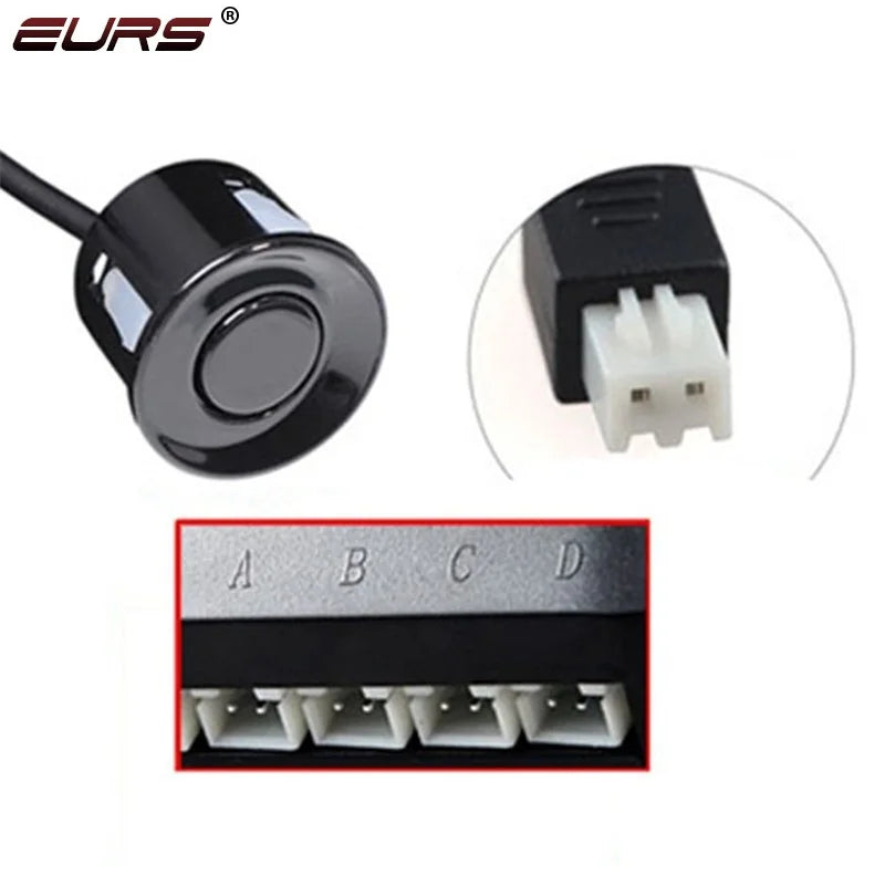 EURS 1pcs 22mm Sensor Black Red White Silver Gray Blue Car Parking Sensor Kit Monitor Reverse System