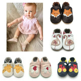 Baby Shoes Cow Leather Bebe Booties Soft Soles Non-Slip Footwear For Infant Toddler First Walkers Boys And Girls Slippers