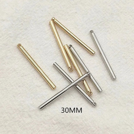 New Arrival! 30/60mm 100pcs Brass Pendants Cylinder Charm For Handmade Necklace Earrings DIY Parts,Jewelry Findings & Components