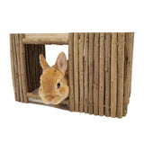 Small Animal Nest Shelter Rabbit House Teeth Grinding Safe Chinchilla Nest Hamster Hideout Habitat for Chipmunk