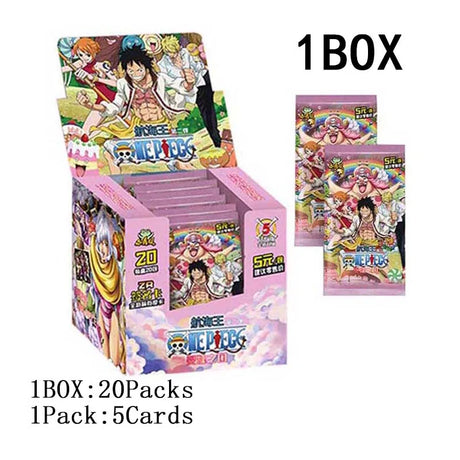 One Piece Collection Cards Box Booster Pack Anime Luffy Zoro Nami Chopper TCG Game Playing Game Cards