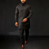 New Men's Temos Wedding Two Piece Suit Men's Dress Long Pants Shirt Solid Color Long Sleeve Party African Ethnic Style Clothing