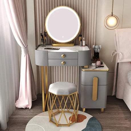 Classic Dressing Table Modern Organizers Mirror Vanity Storage Desk Dressing Table Multifunctional Penteadeira Luxury Furniture