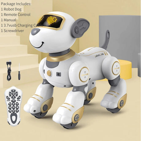 RC Robot Dog Electronic Walking Dancing Dog Intelligent Touch Remote Control Pet Dog Toy for Children's Toys Boys Girls Gifts