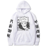 Anime Jujutsu Kaisen Hoodies Men Satoru Gojo Print Sweatshirt Autumn Winter Harajuku Hoody Hooded Streetwear Plus Size Hoodie