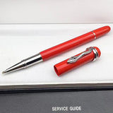 PPS Inheritance Series MB Red&Black Classic Fountain Rollerball Ballpoint Pen with Exquisite Snake Clip Writing Smooth