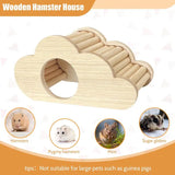 Hamster Hideout Wooden House Hamster House Made Of Wooden Hamster Hiding Place Chew Toy Nesting Habitat Small Animal Shelter