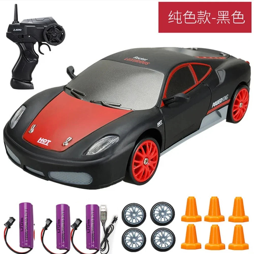 2.4G Drift Rc Car 4WD RC Drift Car Toy Remote Control GTR Model AE86 Vehicle Car RC Racing Car Toy for Children Christmas Gifts