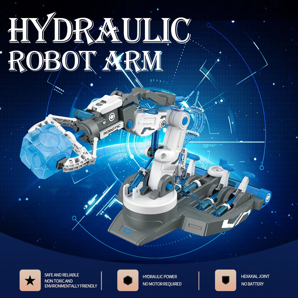 DIY Assembled Robot Arm Kids Toy Science Experiment Technology Games Model Kit STEM Educational Toys Children Gift Novelty Toy