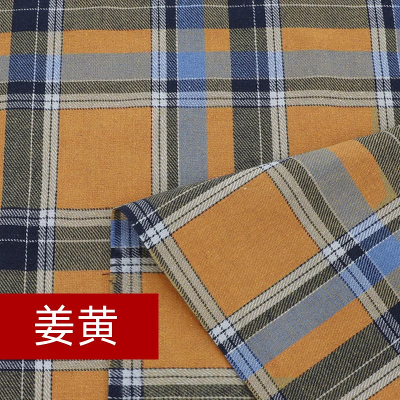 Yarn Dyed Soft Thickening Grinding Wool Plaid Fabric JK Clothing Shirt Skirt Jacket Pants Check Cloth DIY Apparel Sewing Fabrics