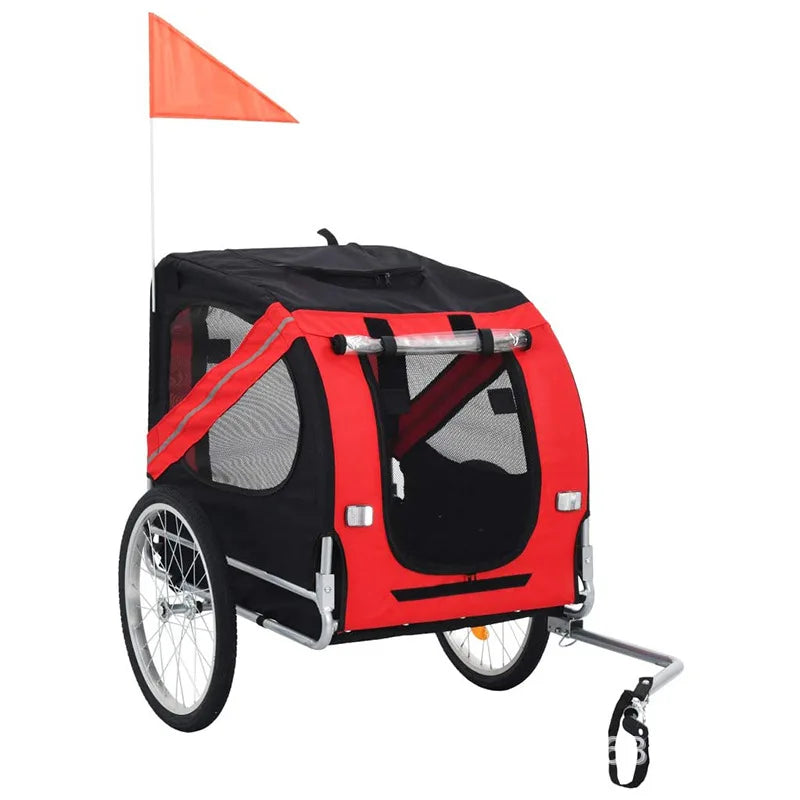 New Large Pet Bicycle Trailer Cat Dog Cart Folding Outdoor Riding Travel Trailer Pet Out Carry Pet Stroller Cat Carrier