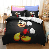 Disney Mickey Minnie Mouse Cartoon Bedding Set Lovely Couple Single Twin Full King Duvet Cover Gift Children Gift Dropshipping