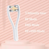 Ems Face Massager Roller Y Shape Face Lifting Device V Face Double Chin Remover Face Care Skin Care Home Use Beauty Tool