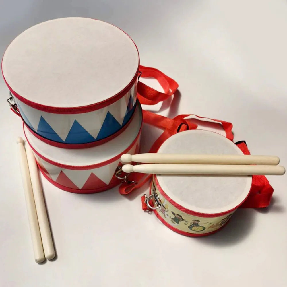 New Early education Hand Drum Kids Percussion instrument Musical Instrument Drum Wood Children  Toys