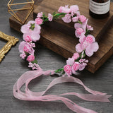 Boho Style Flower Headbands for Women Girls Floral Garland Wreath Tiaras Wedding Crown Hair Accessories Headpieces Jewelry Gifts