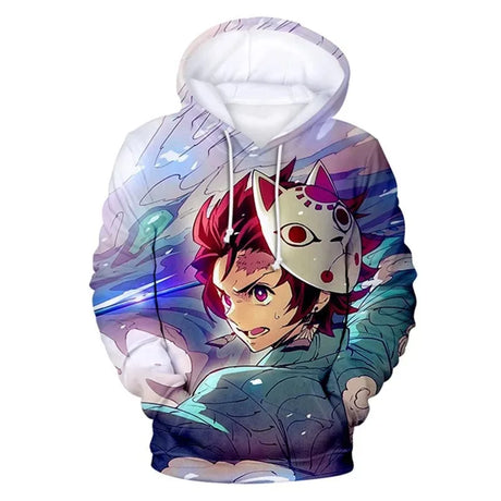 Anime Demon Slayer Hoodies Kamado Nezuko 3D Print Men Women Plus Size Pullover Hooded Sweatshirts Streetwear Tops Clothing