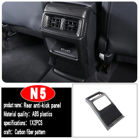 Suitable for 2023 Honda CRV interior decoration center console gear head door decoration carbon fiber pattern accessories