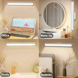 Led Desk Lamp Hanging Magnetic Table Lamp Usb Rechargeable Light Stepless Dimming Lamp Bedroom Cabinet Light Reading Night Light