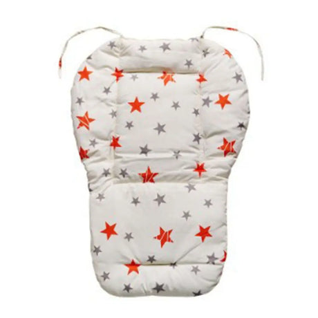 Portable Cartoon Baby Stroller Mat Warm Cotton Thick Feeding Chair Mat Kids Highchair Soft Cushion Stroller Accessories