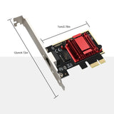 2.5G PCIe Network Adapter RTL8125B Gigabit Ethernet PCI Express Network Card 10/100/1000M/2.5Gbps RJ45 LAN Controller for PC