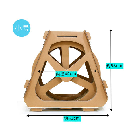 Water Wheel Ferris Wheel Corrugated Paper Cat Scratch Board , Cat Exercise Treadmill, Pet Furniture Cat Climbing Frame Cats Toys