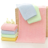 10 Pcs/Set Bamboo Fiber Face Towel 25x50cm Soft Children Hand Towel for Home Kitchen Bathroom Quick-Dry Handkerchief Bath Towels