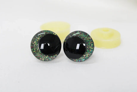 10pairs new eyes 12mm 14 16 18 20 25 30mm  3D Cartoon glitter toy safety eyes  doll eyes eyes with hard washer -C11