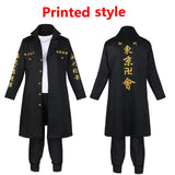 Anime Tokyo Revengers Sano Manjiro Cosplay Costume Tokyo Manji Gang Mikey Cosplay Jacket Cloak Uniform Suit Wig Halloween Outfit