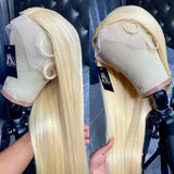 40 inch 613 Honey Blonde Color Straight 13x4 Lace Front Human Hair Wigs For Women Brazilian 13x6 HD Transparent Lace Frontal Wig