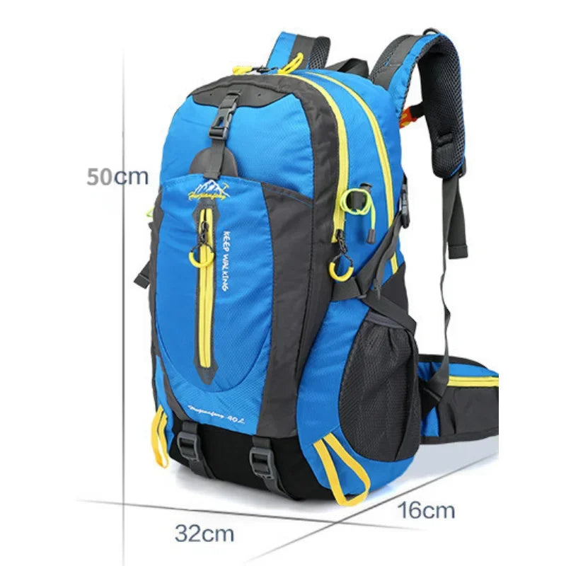 Chikage 40L Outdoor Sports Travel Climbing Backpack Large Capacity Trekking Military Tactical Bag High Quality Waterproof Bag