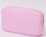 Customize DIY Letters Patch Heart Pearl Rhinestone Nylon Durable Waterproof Pouch Makeup Case Nylon Travel Cosmetic Bag