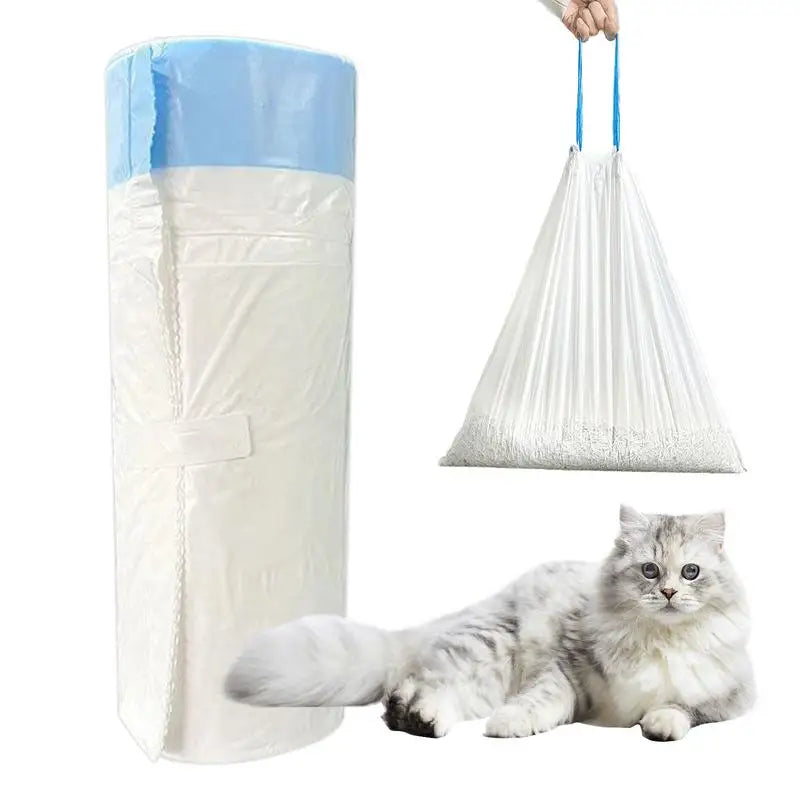 15pcs Cat Waste Box Liners Pet Garbage Bag Cat Waste Box Liner Refills Leak-Proof Waste Bags for Housebreaking for Balcony Pet