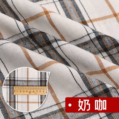 Yarn Dyed Soft Thickening Grinding Wool Plaid Fabric JK Clothing Shirt Skirt Jacket Pants Check Cloth DIY Apparel Sewing Fabrics