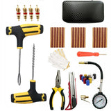 Car Repair Tool Kit Emergency Tubeless Tire Storage Bag Garage Studding Tool Set Stirring Glue Repair Tool Kit Car Accessories