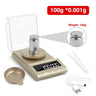 NEWACALOX 0.001g Precision Digital Jewelry Scale 50g/100g/200g USB Powered Electronic Weighing Scale LCD Mini Lab Balance 0.001g