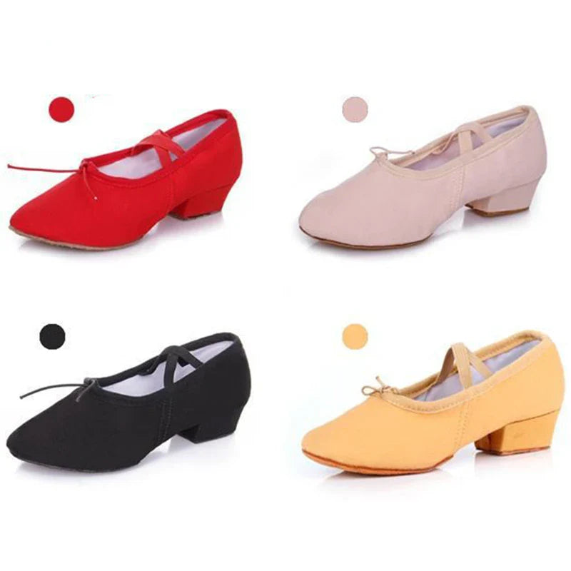 WomanLatin Dance Shoes for Girls Ladies Practise Teachers Shoes Graffiti Ballroom Modern Tango Jazz Dancing Shoes