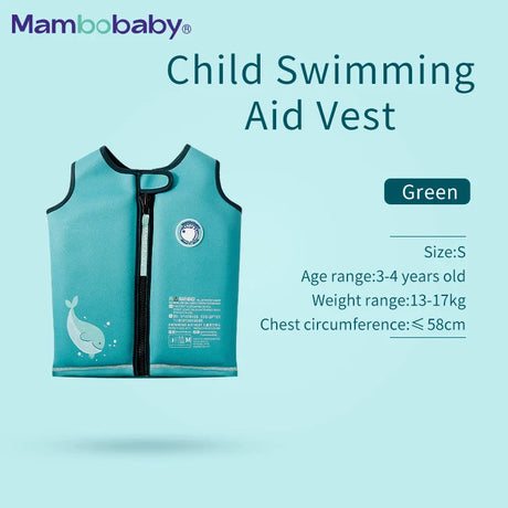 Mambobaby  Swimming Buoyancy Vest Jacket Air Free Baby Swimming Ring Puddle Jumper Safety Kids swim Aid Vest