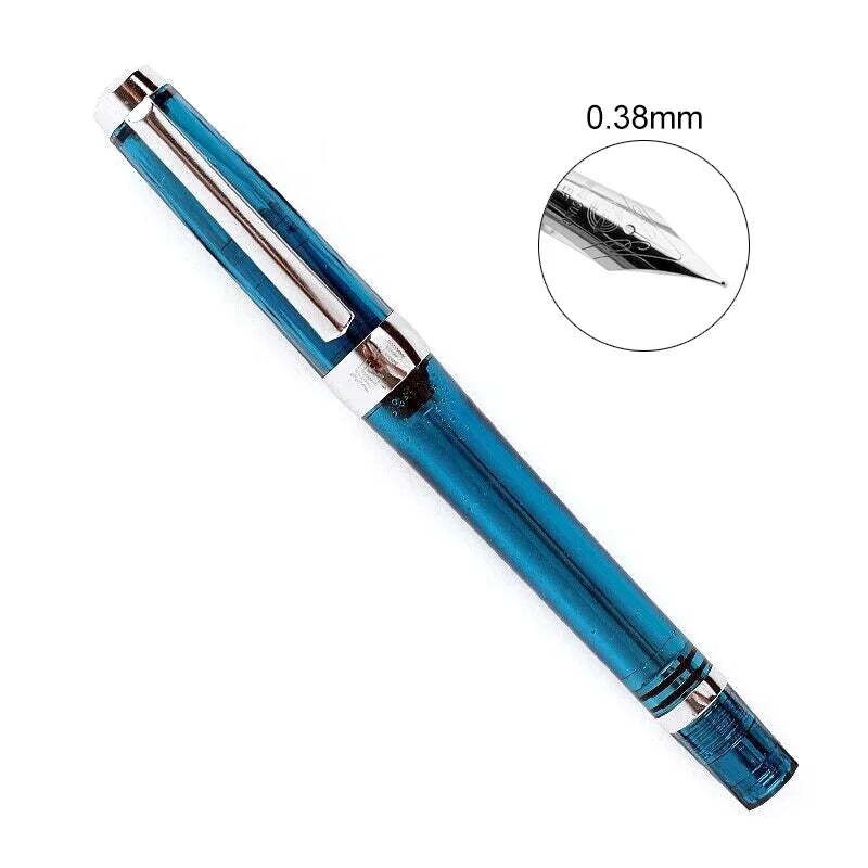 PAILI 013 Vacuum Fountain Pen Resin Transparent Quality EF/F Nib Fountain Pen Ink